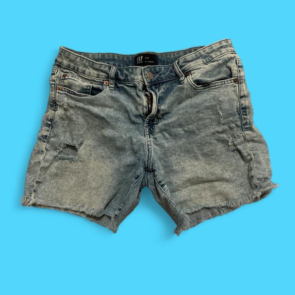 Gap denim light wash distressed